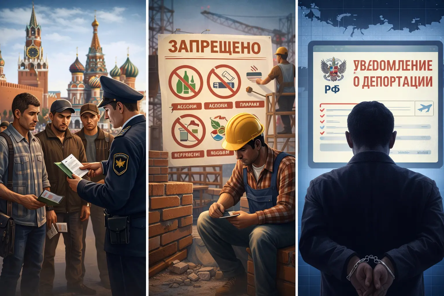 Новые законы для мигрантов в России в 2026 году: что изменилось